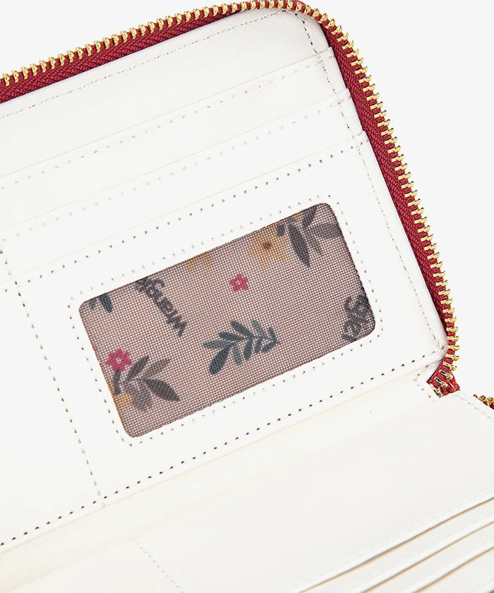 Wrangler Rodeo Icons Western Zip Around Wallet in PK