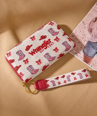 Wrangler Rodeo Icons Western Zip Around Wallet in PK
