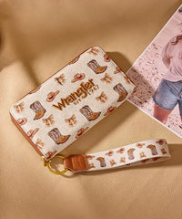 Wrangler Rodeo Icons Western Zip Around Wallet in TN