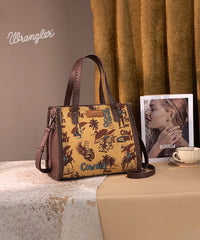 Wrangler Cowboy Print Concealed Carry Tote Bag