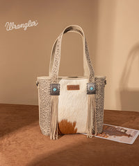 Wrangler Cowhide Fringe Concealed Carry Purse