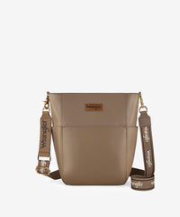 Wrangler Cow Print Crossbody Bucket Bag