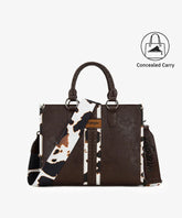 Wrangler Print Whipstitch Concealed Carry Tote Bag