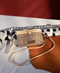 Wrangler Floral Embossed Crossbody Bag