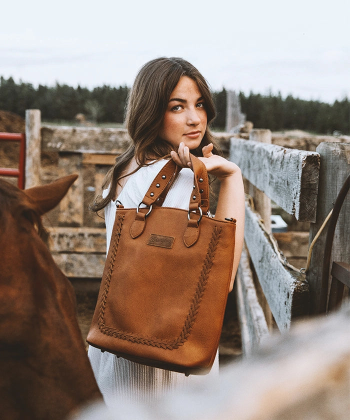 Wrangler Whipstitch Convertible Backpack-Country Glam Outfits