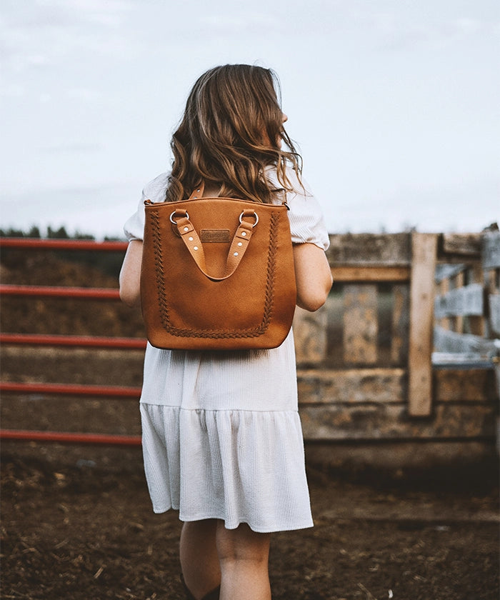 Wrangler Whipstitch Convertible Backpack-Country Glam Outfits