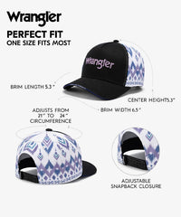 Wrangler Long Live Cowboy Hat in Black