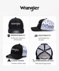 Wrangler Long Live Cowboy Hat in Black