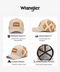 Wrangler Geometric Panel Trucker Cap in TN