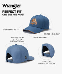 Wrangler Heritage Bronco Baseball Cap in JN-BK