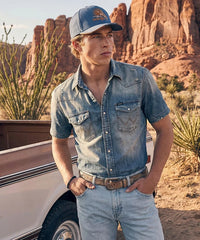 Wrangler Heritage Bronco Baseball Cap in JN-BK