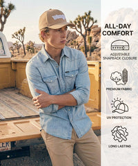 Wrangler Embroidery Trucker Cap in KH