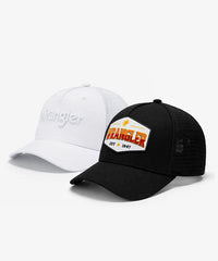 Wrangler 1947 Classic Mesh Trucker Cap in Black
