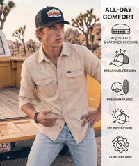 Wrangler 1947 Classic Mesh Trucker Cap in Black