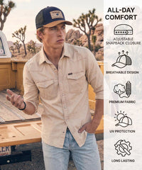 Wrangler Mesh Back Trucker Cap in NY