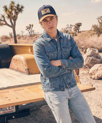 Wrangler Mesh Back Trucker Cap in NY