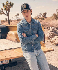 Wrangler Rodeo Long Live Cowboys Trucker Hat in Black
Wrangler Rodeo Long Live Cowboys Trucker Hat in White