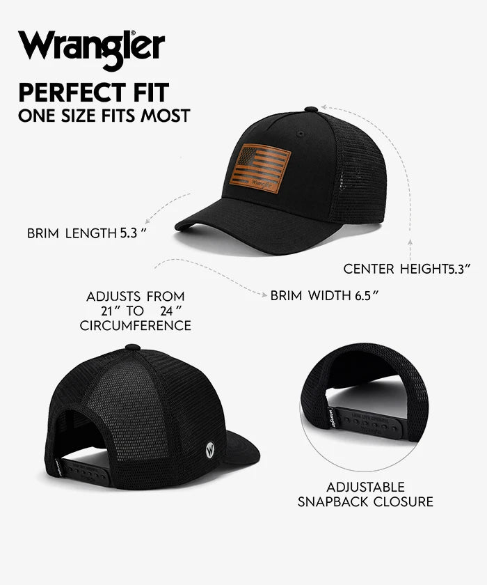 Wrangler Trucker Hat in Black
Wrangler Trucker Hat in White