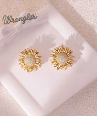 Wrangler Sunflower Sparkle Stud Earrings