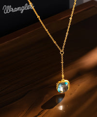 Wrangler Gold Plated Minimalist Pendant Necklace and Earrings Set