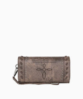 Montana West Whipstitch Studded Wallet