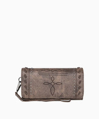 Montana West Whipstitch Studded Wallet