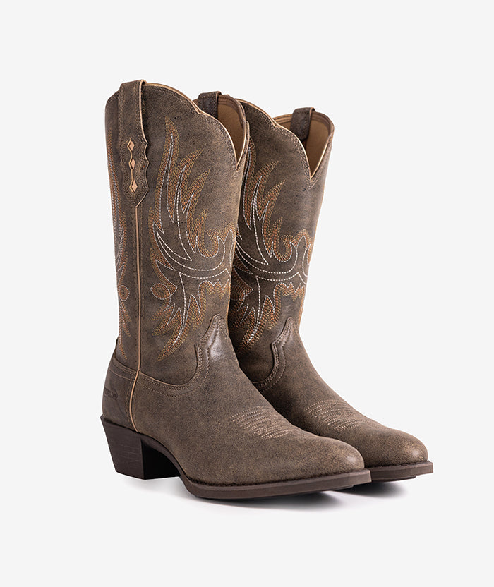 Women’s Vintage Amber Full-Grain Leather Boots brown