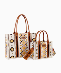 Wrangler Aztec Tote Bag Set - Montana West World