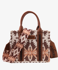 WRANGLER SOUTHWESTERN PRINT TOTE BAG SET - Montana West World