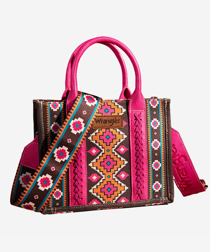 WRANGLER SOUTHWESTERN PRINT TOTE BAG SET - Montana West World