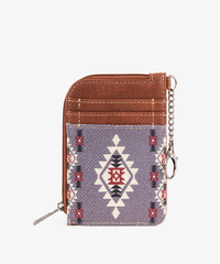 Wrangler Allover Aztec Print Mini Zip Card Case - Montana West World