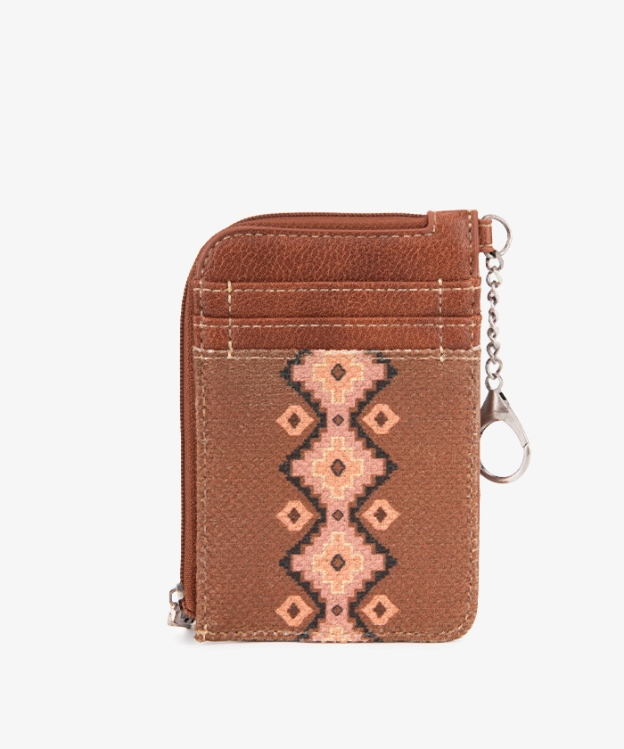Wrangler Allover Aztec Print Mini Zip Card Case - Montana West World