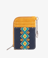 Wrangler Allover Aztec Print Mini Zip Card Case - Montana West World