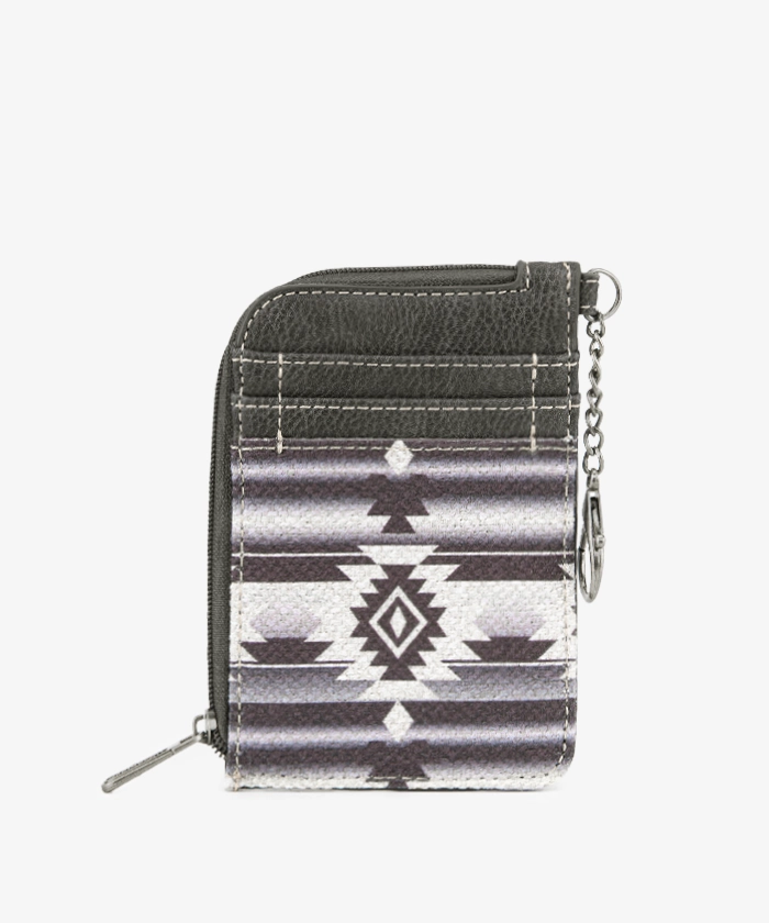 Wrangler Allover Aztec Print Mini Zip Card Case - Montana West World