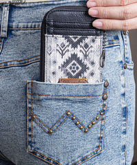 Wrangler Aztec Credit Card Holder Black