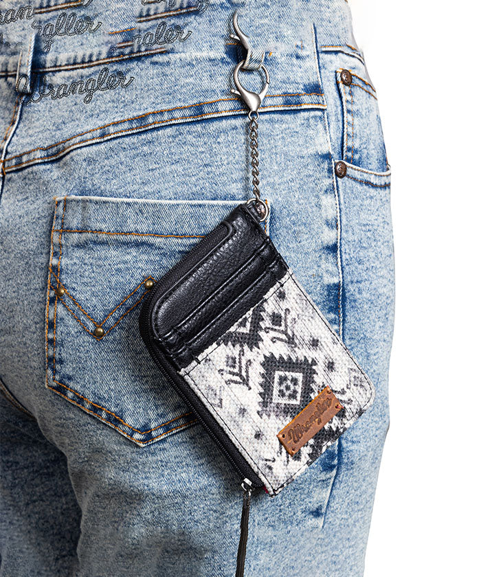 Wrangler Aztec Credit Card Holder Black