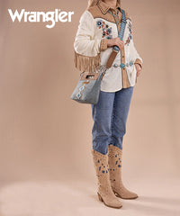 Wrangler Aztec Embroidered Crossbody Bag Jean