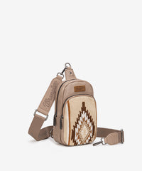 Wrangler Aztec Knitted Sling Bag