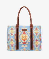 Wrangler Aztec Print Canvas Tote Bag - Montana West World