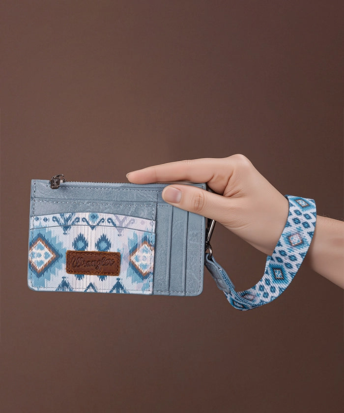 Wrangler Aztec Print Card Case Jean