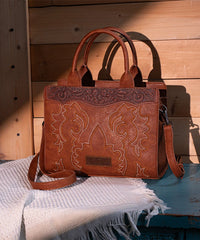 Wrangler_Boot_Scroll_Crossbody_Purse_Brown