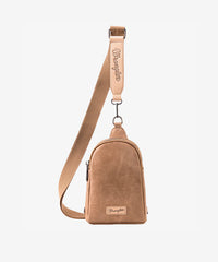 Wrangler Casual Plain Crossbody Sling Bag Khaki