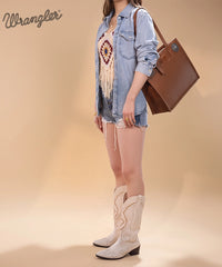 Wrangler Concho Carry All Shoulder Bag Brown