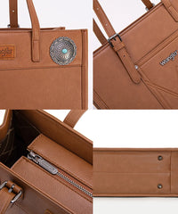 Wrangler Concho Carry All Shoulder Bag Brown