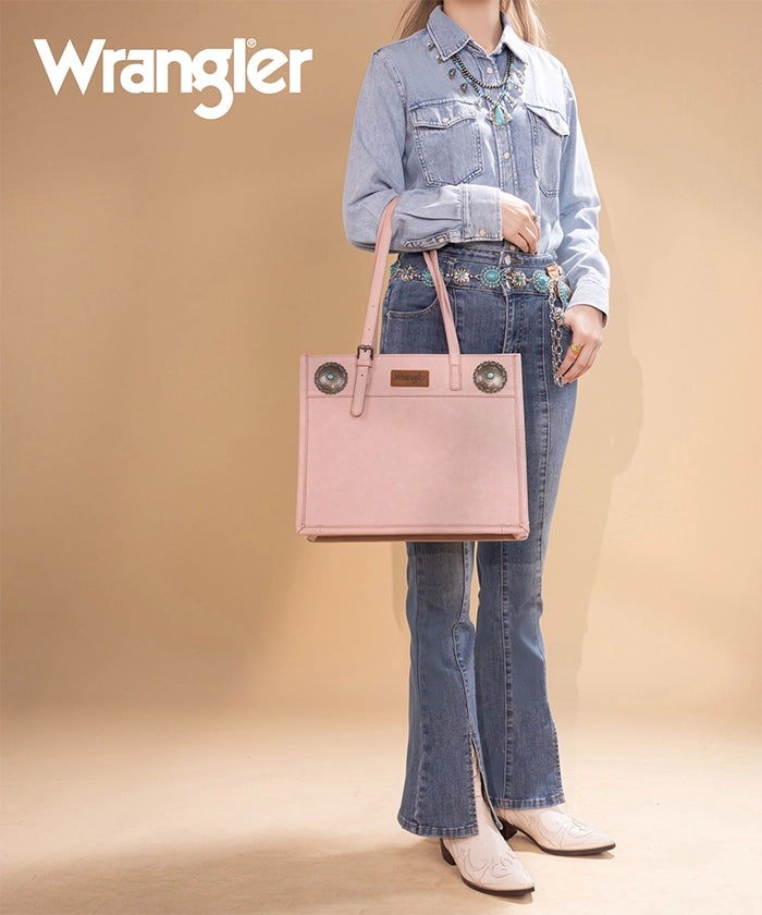 Wrangler Concho Carry All Shoulder Bag Dark Pink