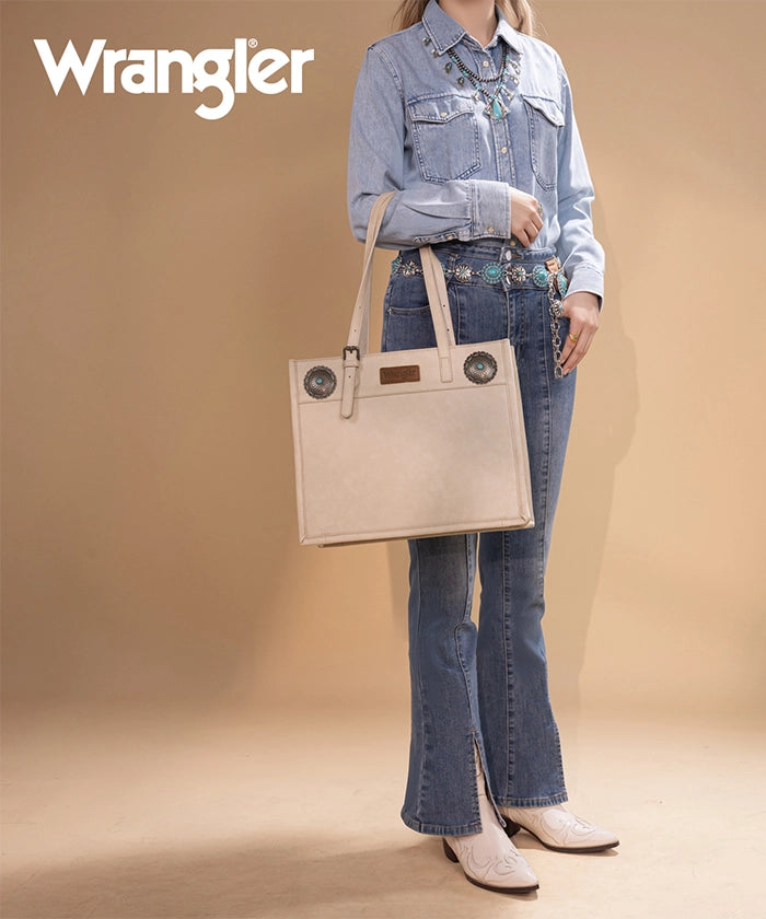 Wrangler Concho Carry All Shoulder Bag Tan