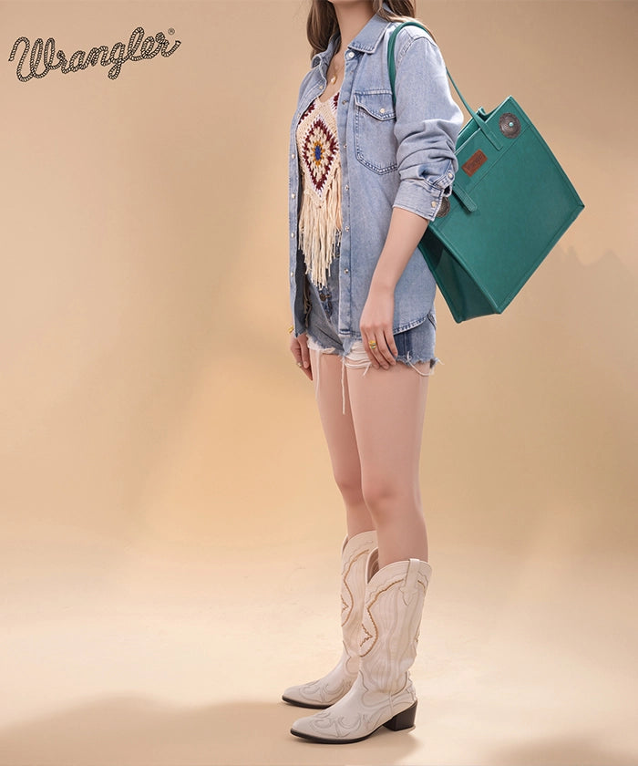 Wrangler_Concho_Carry_All_Shoulder_Bag_Turquoise
