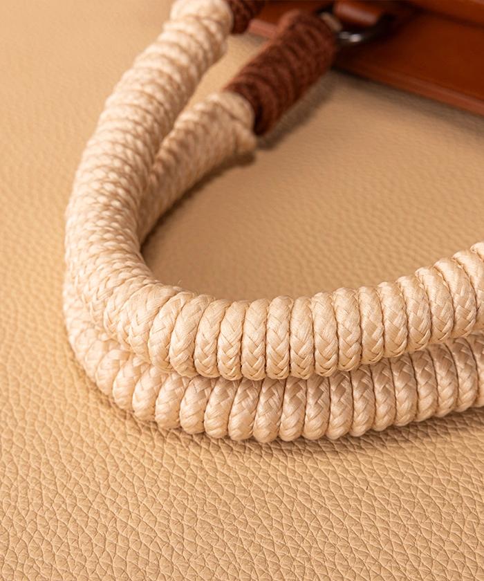 Wrangler CowPrint Rope Handle Tote Bag Brown