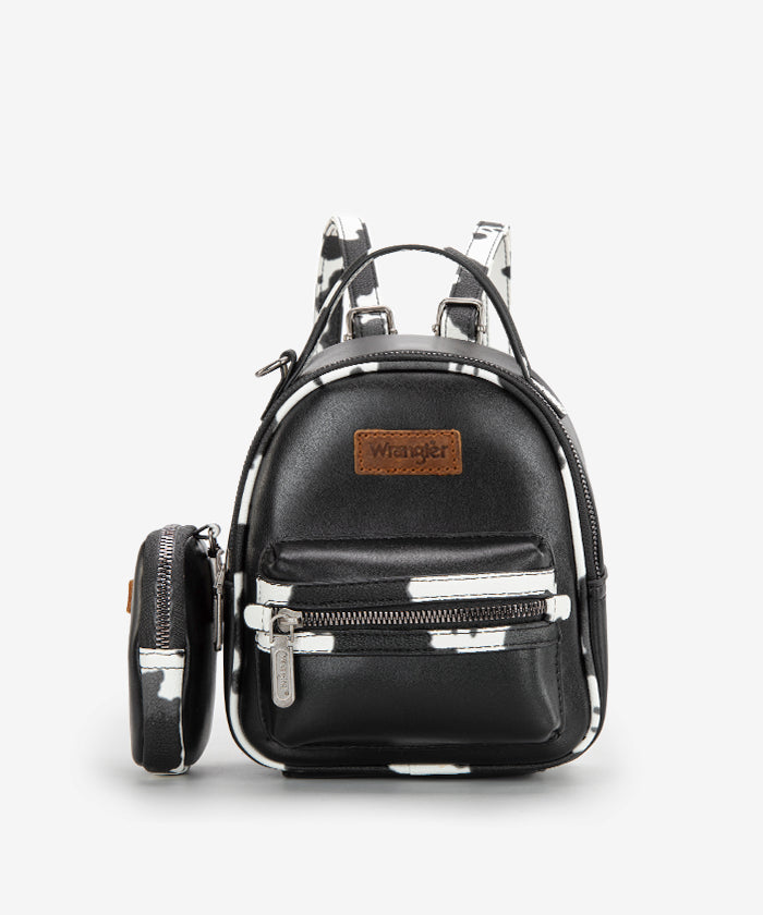 Wrangler_Cow_Print_Decorated_Zipper_Backpack