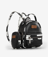 Wrangler_Cow_Print_Decorated_Zipper_Backpack_Black